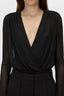 Ervina V-Neck Bodysuit Black