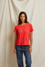 Harley Cotton Boxy Crew Tee Poppy Red