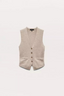 Ella Vest Dark Taupe