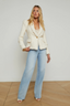 Kaisley Tweed Blazer Vintage White