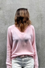 Jessie V-Neck Sweater Pink