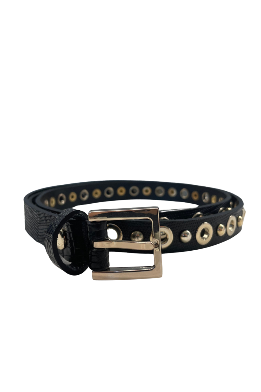 zoe roller belt black×gold Wide Georgia Belt in Black | Lizzie Fortunato