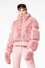 Furry Ski Jacket Cotton Candy