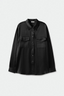 Silk Laundry Boyfriend Shirt Black
