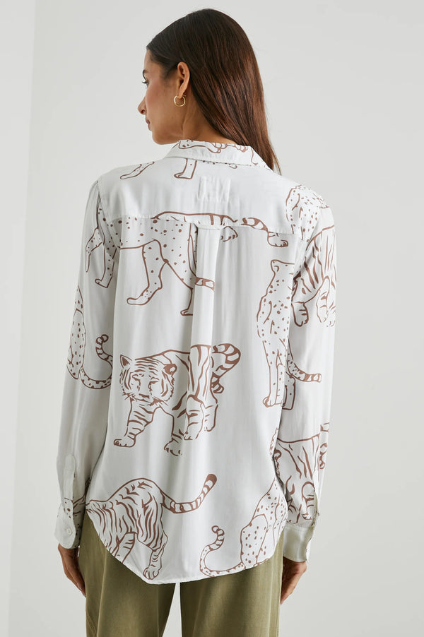 Kathryn Shirt Camel Jungle Cats