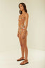 High Waisted Bikini Bottoms Brown Emblem