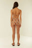 High Waisted Bikini Bottoms Brown Emblem