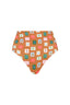 High Waisted Bikini Bottoms Brown Emblem
