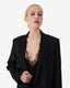 Allan Wool Blazer Jacket Black