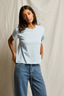 Harley Cotton Boxy Crew Tee Sky Blue