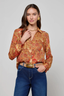 Nina Blouse Golden Ochre Multi Twill Paisley