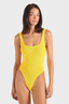 Square Neck Swim Sunflower