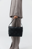 Woven Envelope Mini Tote Black