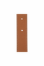 Double-Sided Pebble Leather Belt White/Tan/Silver