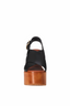 Ophelia Wedge Black Leather