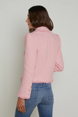 Sylvia Collared Jacket Pale Pink Gold