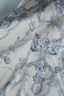 Brooke Open Front Blazer Blue Fog/ Scroll Toile