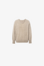 V Neck Cashmere Sweater Raw Velvet Brown