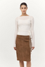 Baby Wool Wrap Top Off White