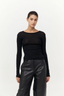 Baby Wool Long Sleeve Top Black