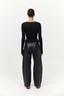 Baby Wool Long Sleeve Top Black
