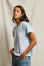 Harley Cotton Boxy Crew Tee Sky Blue