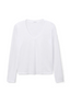 Jimi Long Sleeve V-Neck White