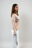 Jessie V-Neck Sweater Beige