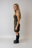 Midy Button Front Tank Dress Pine