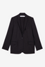 Allan Wool Blazer Jacket Black
