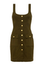 Midy Button Front Tank Dress Pine