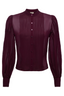 Noor Pleated Blouse Dark Port