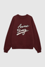 Miles Sweatshirt Chenille Signature Cabernet