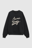 Miles Sweatshirt Chenille Signature Black