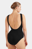 Coverage Square Neck Swim Black