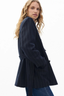 Virginia Striped Blazer Navy Stripe