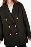 Peacoat Pressed Wool Dark Khaki