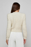 Una Knit Cardigan Ivory/Gold Lurex