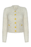 Una Knit Cardigan Ivory/Gold Lurex