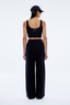 Valentina Stripe Pant Navy
