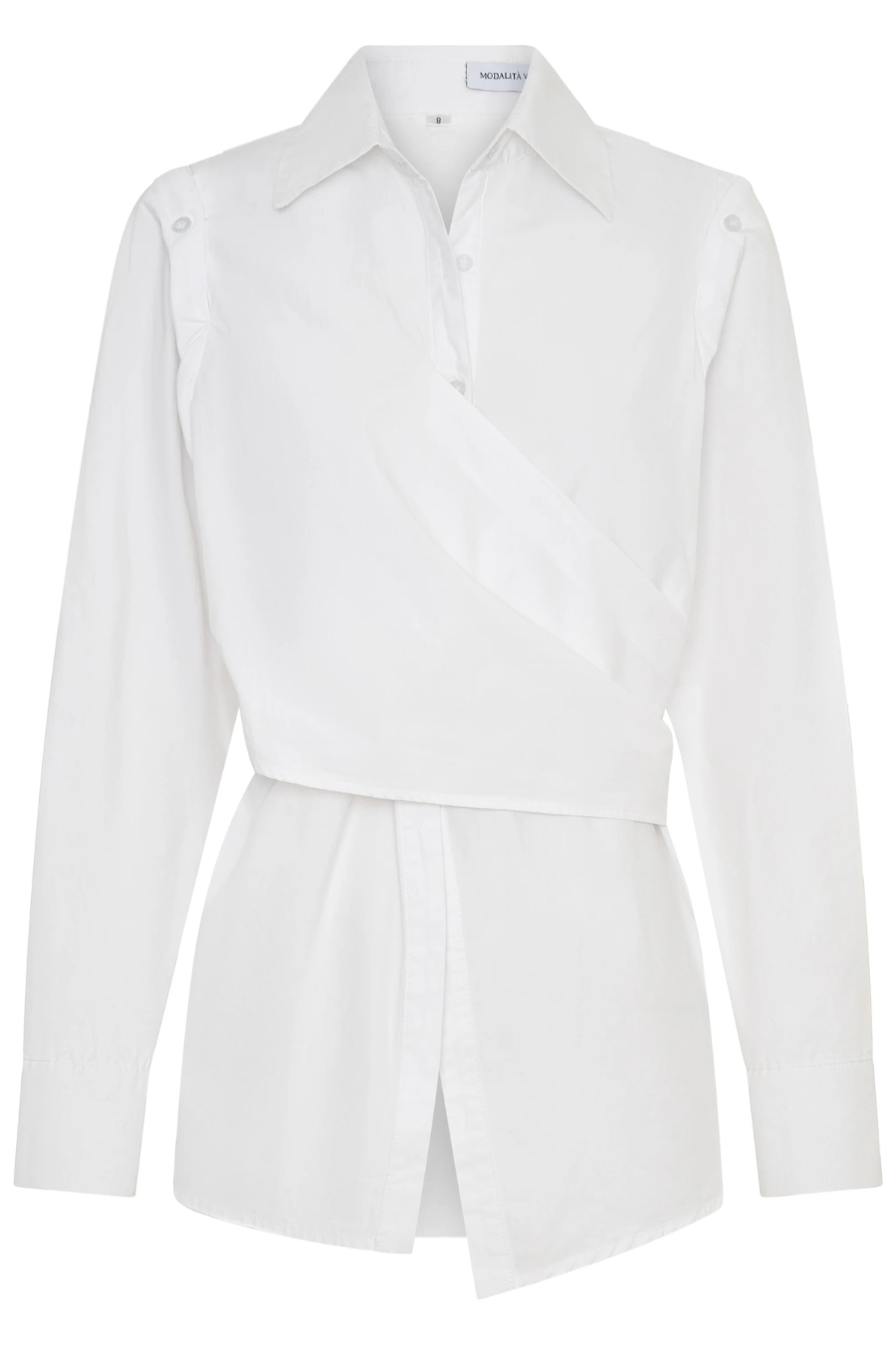 Vacanza Wrap Shirt | Pinstripe