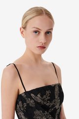 Thalia Mini Dress Black/Gold