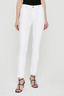 Mari High Rise Straight White