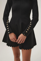 Harmony Knit Mini Dress Black