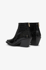 Tania Boots Black Embossed