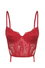 Balmain Bustier Red