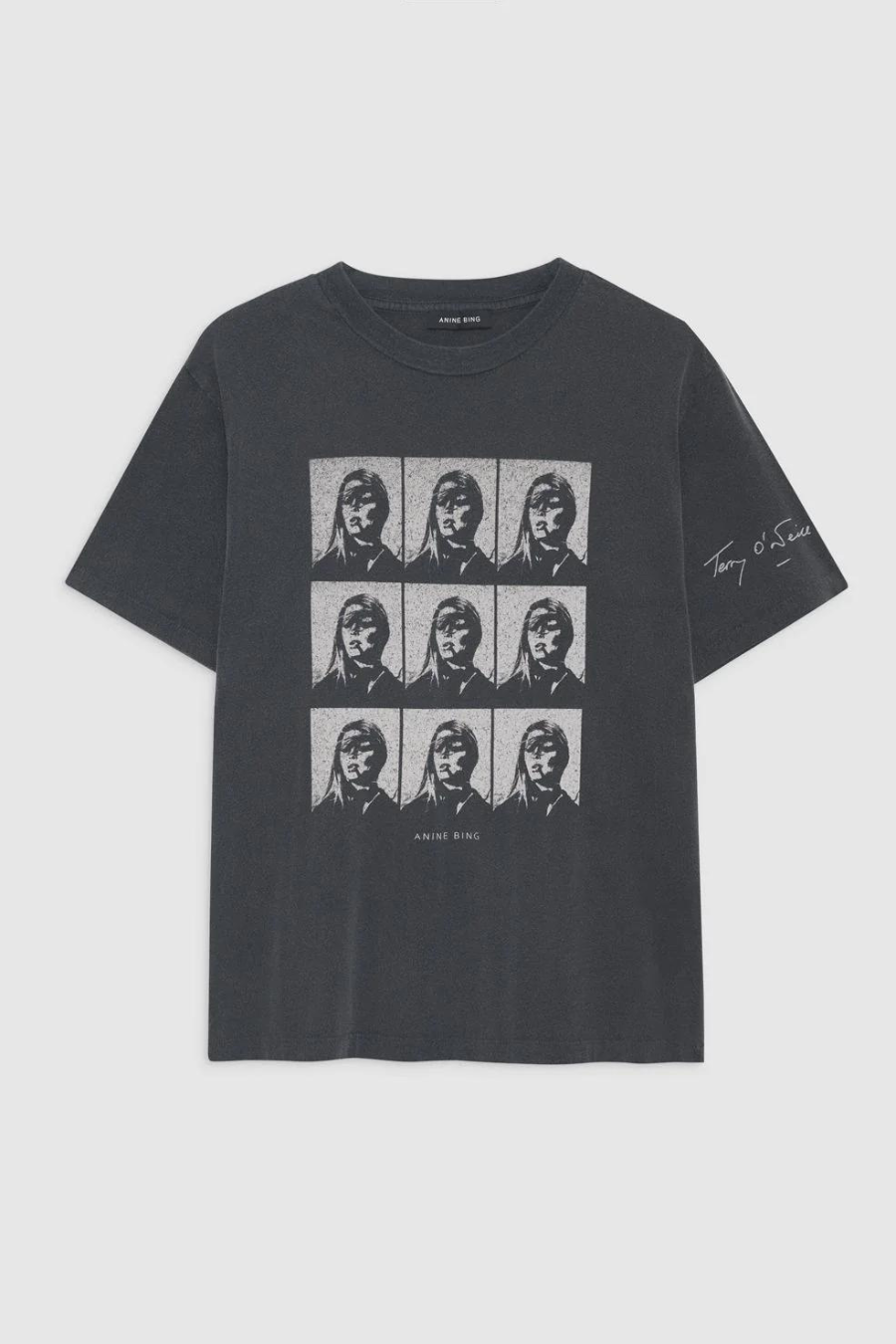 Hudson Tee AB X To Brigitte Bardot Film Washed Black Anine Bing