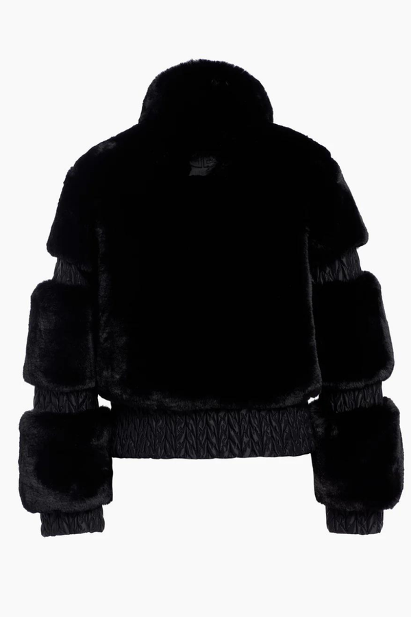 Furry Ski Jacket Black