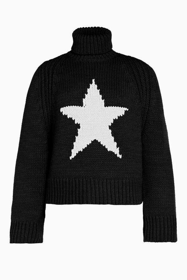 Beauty Long Sleeve Knit Sweater Black