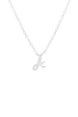 Silver Love Letter Necklace